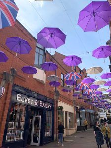 Umbrella Street Elvet and Bailey shop
