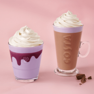 Sweet Ube Hot Chocolate and the Sweet Ube Frappe