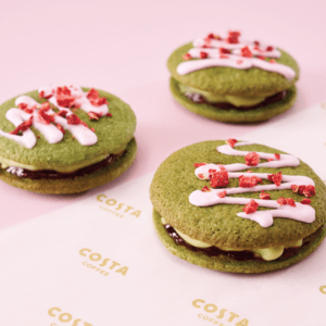 Strawberry & Matcha Cookie Sandwich 