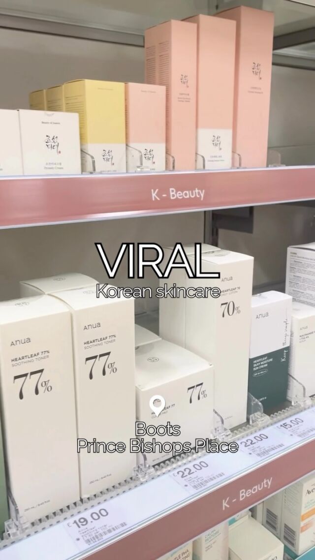 Want glowy, glass skin? 💎✨
Get your hands on the VIRAL Korean skincare products from trending brands such as Dr.Jart+, Beauty of Joseon, Anua and more at Boots! 
#PrinceBishops #DiscoverDurham #ViralBeauty #KoreanSkincare #SkincareRoutine #GlassSkin #DurhamCity